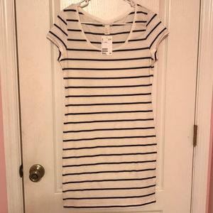 stripped H&M dress
